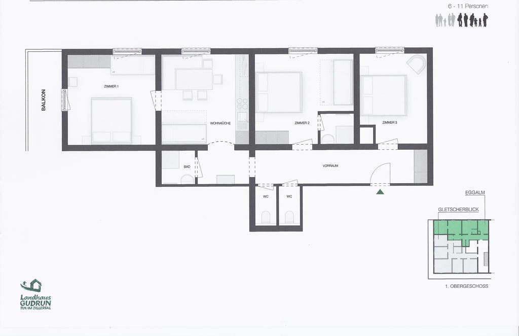 Landhaus Gudrun Tux Pokoj fotografie
